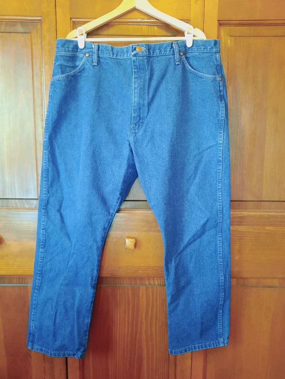 Wrangler Cowboy Cut Original Fit Jeans Medium Wash 100% Cotton Size 42×30